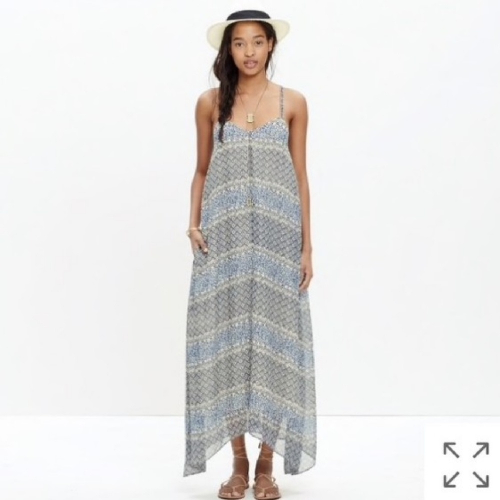 Madewell Moroccan Tile Stappy Top Maxi Dress XS